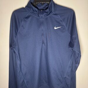 Nike Men’s Dri-FIT Element Half Zip Navy Pullover XL Running Golf Top
